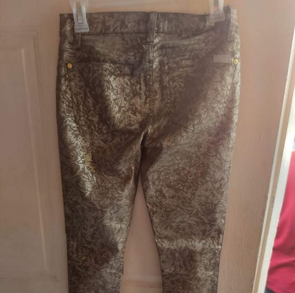 Metallic Brown women's jeans
